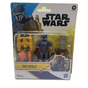 Hasbro Star Wars Paz Vizsla Action Figure Mandalorian New Blue Gold G0138 NIB